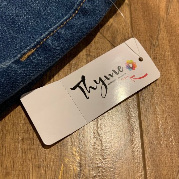 Thyme maternity skinny medium wash jeans - Picture 3 of 10